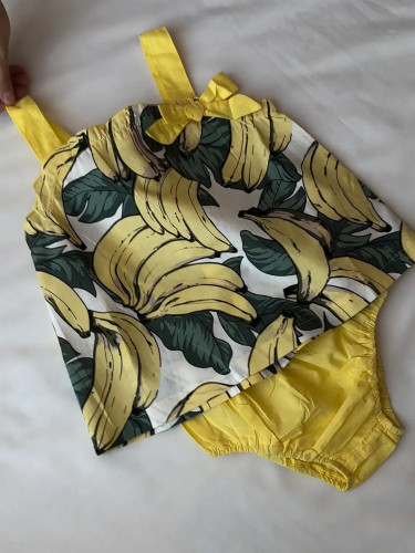 ست تابستونی دخترانه طرح موز